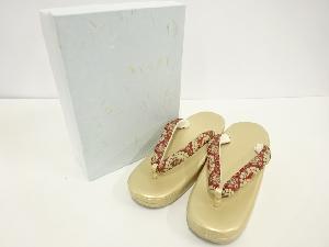 新品　未使用品　龍村美術織物製　鼻緒　草履(24センチ)